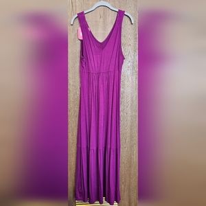 Women's Isabel Maternity purple sleeveless knit maxi dress, size Medium, NWT